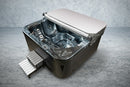 American Outdoor Whirlpool Neptun schwarz anthrazit 215 x 215 cm