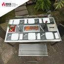 Holzkohle-Grill, mit Keramik Einsatz