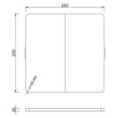 Thermoabdeckung 220x220cm anthrazitgrau