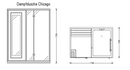 Dampfdusche Chicago inkl. Saunafunktion 170x120cm