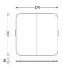 Thermoabdeckung 230x230cm anthrazitgrau