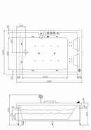 Whirlpool Torino 180x120cm
