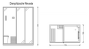Dampfdusche Nevada inkl. Saunafunktion 170x100cm