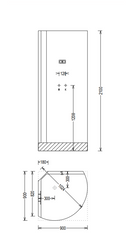 Dampfdusche Phoenix 90x90cm