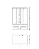 Dampfdusche San Diego inkl. Whirlpool 150x90cm