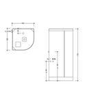 Dampfdusche Virginia inkl. Infrarotsauna 100x100cm