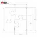 Edelstahl Untersetzer Puzzle Teil Anbau