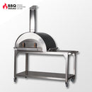 Ofen Edelstahl Untertisch / Groß - für Ofen Gambero