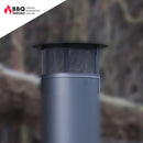 Funkenflughutze - Typ 2 (Kamin mit 70 cm Durchmesser) - Silbergrau