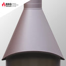 Lackierte Haube - Typ 1 (Kamin mit 60 cm Durchmesser) - Braun